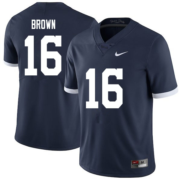 NCAA Nike Men's Penn State Nittany Lions Ji'Ayir Brown #16 College Football Authentic Navy Stitched Jersey UAH4798SP